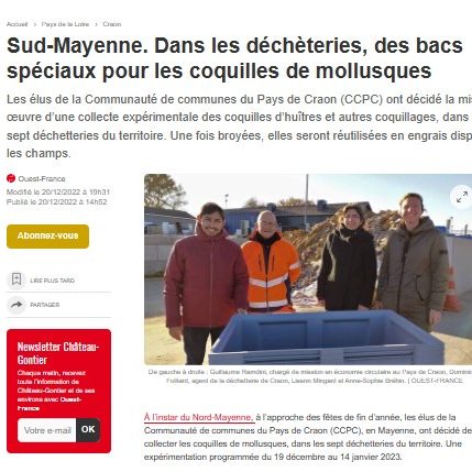 Article Ouest France - Les Pieds sur Terre