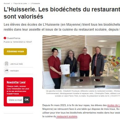 Article Ouest France - Les Pieds sur Terre